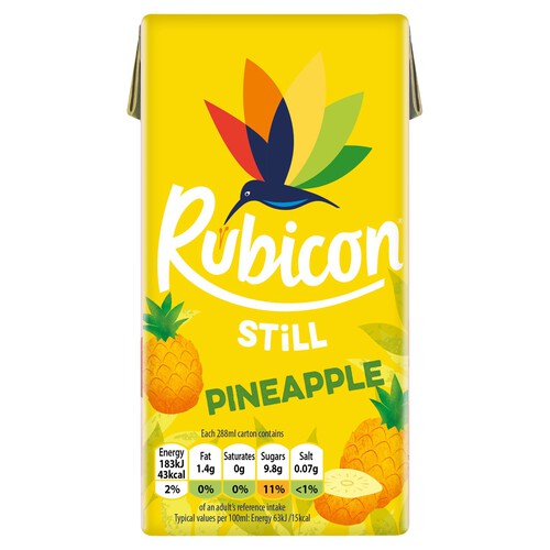 Rubicon Still Pineapple Drink Carton 288ml