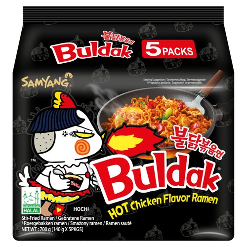 Samyang Buldak Hot Chicken Ramen - 5 pack