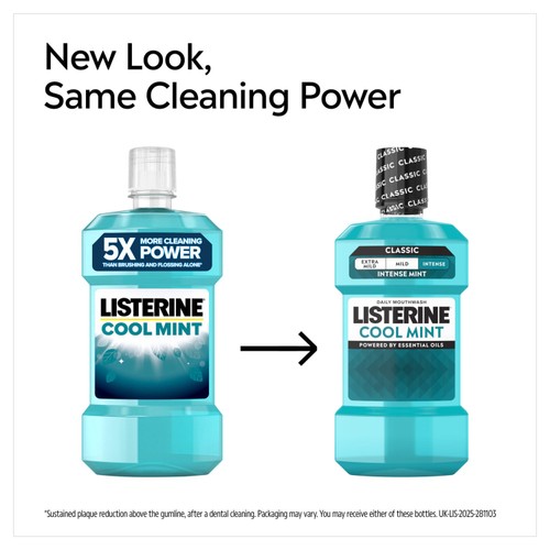Listerine Essentials Cool Mint Mouthwash 1L thumbnail 3