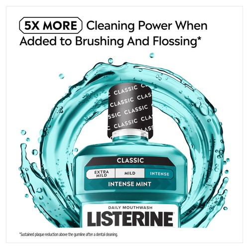 Listerine Essentials Cool Mint Mouthwash 1L thumbnail 4