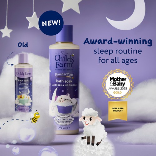 Childs Farm Slumbertime Bath Soak Lavender & Moon Milk thumbnail 5