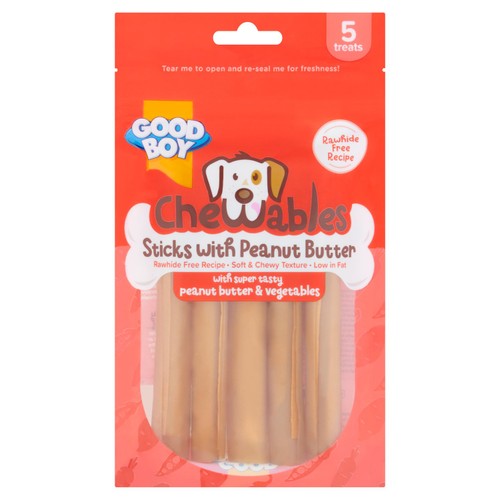 Good Boy Chewables Peanut Butter Sticks Dog Treats