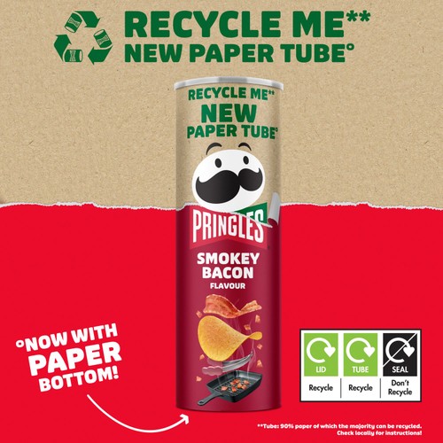 Pringles Smokey Bacon Sharing Crisps  thumbnail 2
