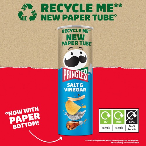 Pringles Salt & Vinegar Sharing Crisps thumbnail 2