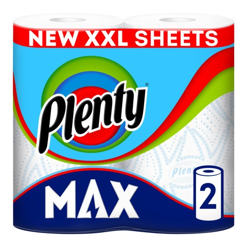 Plenty Max Extra Large Kitchen Towel 2 Rolls