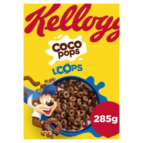 Kellogg's Coco Pops Loops Chocolate Breakfast Cereal 285g