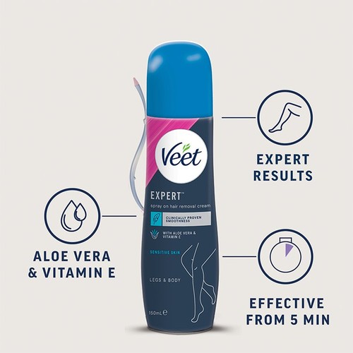 Veet Expert Spray On Cream Sensitive thumbnail 2