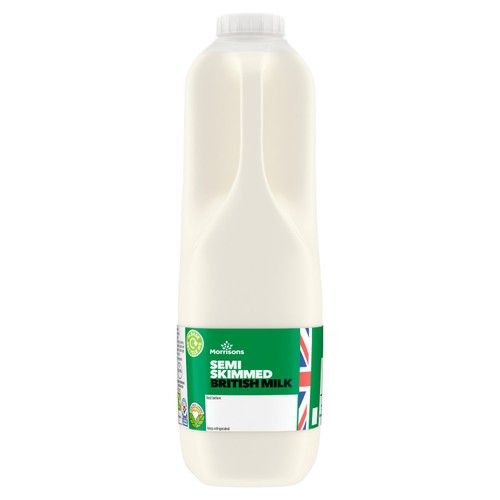 Morrisons British Semi Skimmed Milk 2 Pint thumbnail 2
