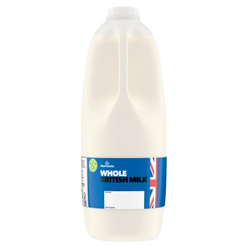 Morrisons British Whole Milk 4 Pint thumbnail 2