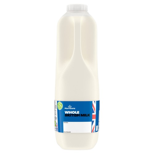 Morrisons British Whole Milk 2 Pint thumbnail 2