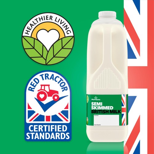 Morrisons British Semi Skimmed Milk 6 Pint thumbnail 4