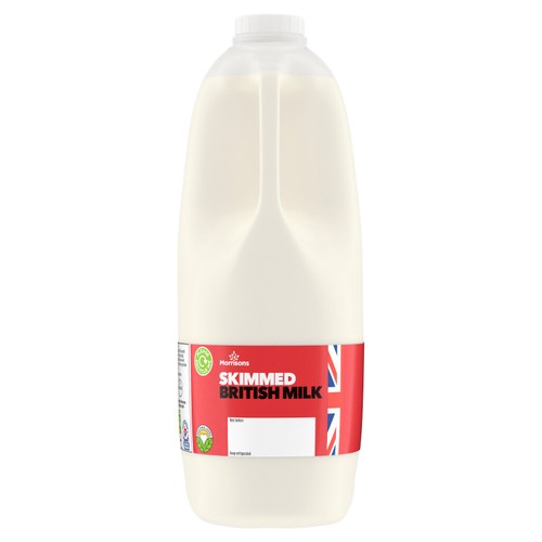 Morrisons British Skimmed Milk 4 Pint thumbnail 2