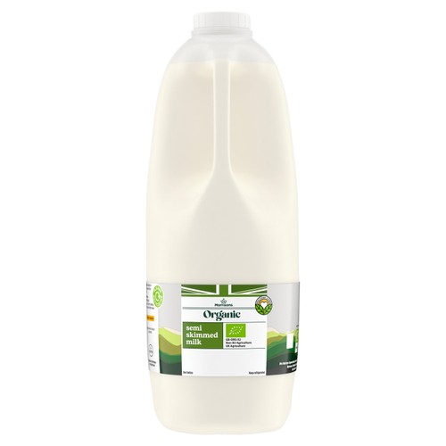 Morrisons Organic British Semi Skimmed Milk 4 Pint thumbnail 2
