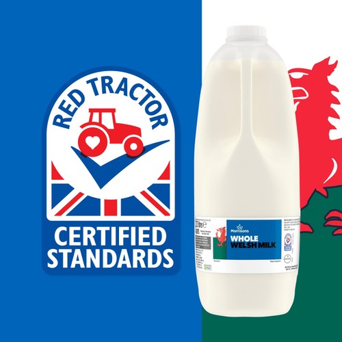 Morrisons Welsh Whole Milk 4 Pint thumbnail 3