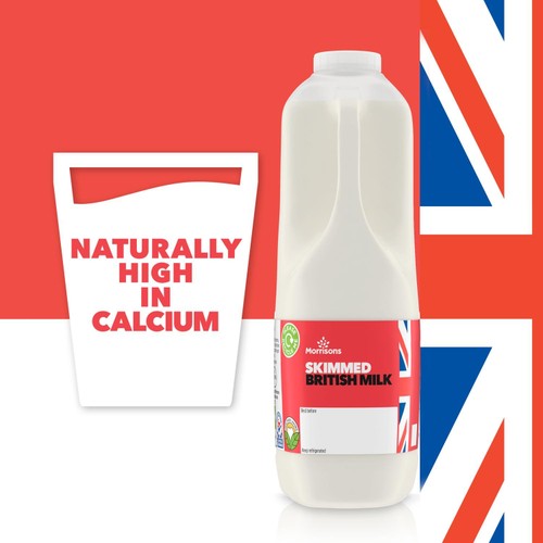 Morrisons British Skimmed Milk 2 Pint thumbnail 4