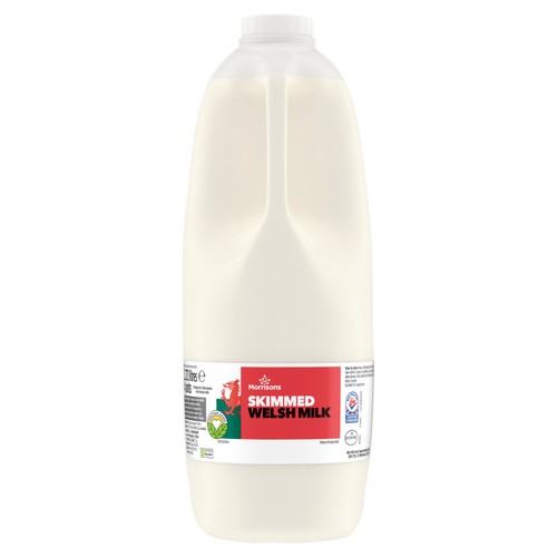 Morrisons Welsh Skimmed Milk 4 Pint thumbnail 2