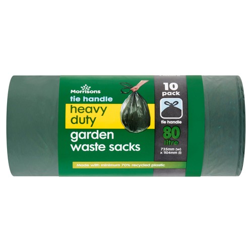 Morrisons 80L Tie Handle Garden Sacks