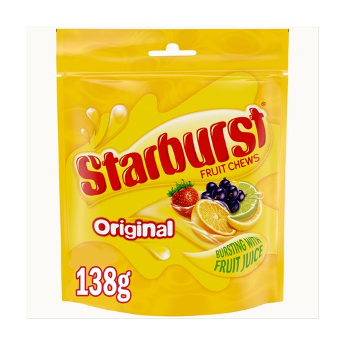 Starburst Original Fruit Chews Pouch 138g thumbnail 2