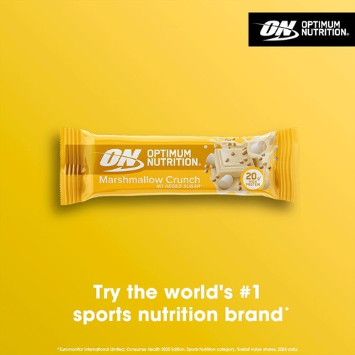 Optimum Nutrition Protein Bar Marshmallow Crunch Flavour 65g thumbnail 2