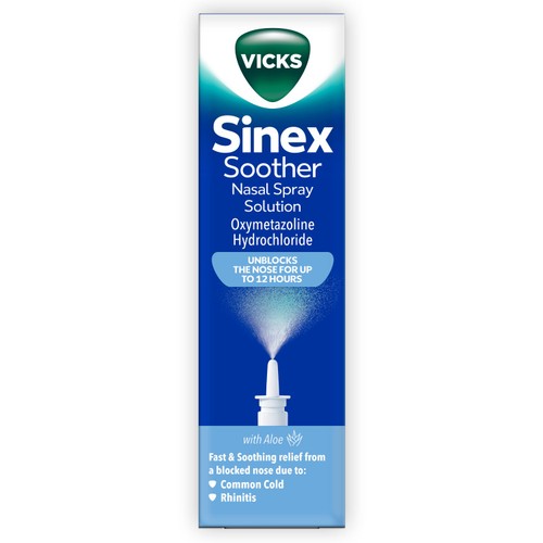Vicks Sinex Nasal Decongestant Spray Aloe
