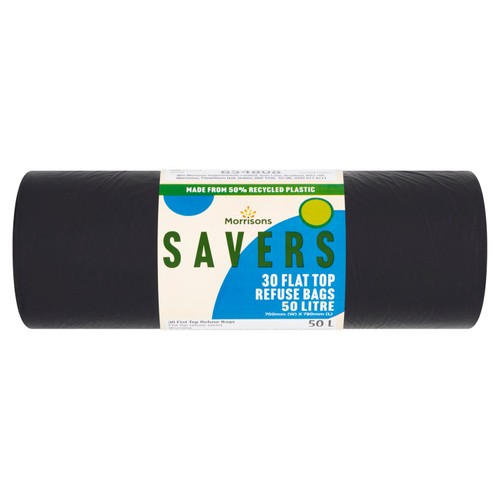 Morrisons 50L Savers Refuse Sacks