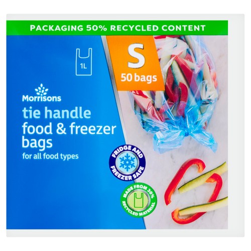 Morrisons Tie Handle Food And Freezer Bags Small