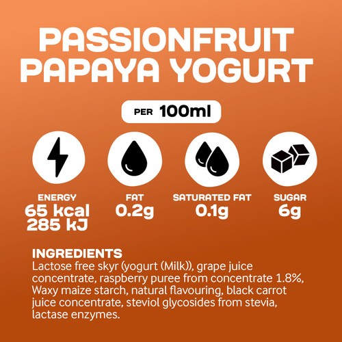Arla Protein Passionfruit & Papaya Yogurt 200g thumbnail 4