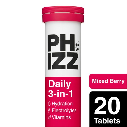 Phizz Mixed Berry 3in1 Hydration Electrolytes And Vitamins 20s
