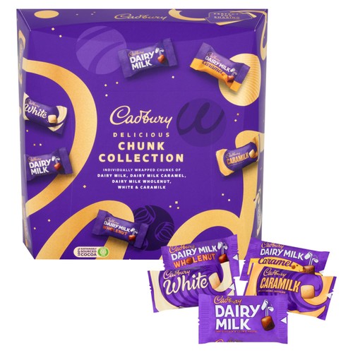 Cadbury Chocolate Mix Chunks Tin   400g thumbnail 2