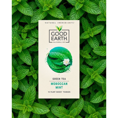 Good Earth Green Tea Moroccan Mint 15 TeaBags thumbnail 3