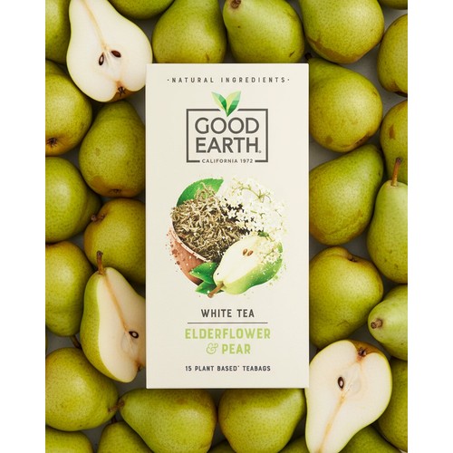 Good Earth Herbal Tea White Tea Elderflower And Pear 15 TeaBags thumbnail 3