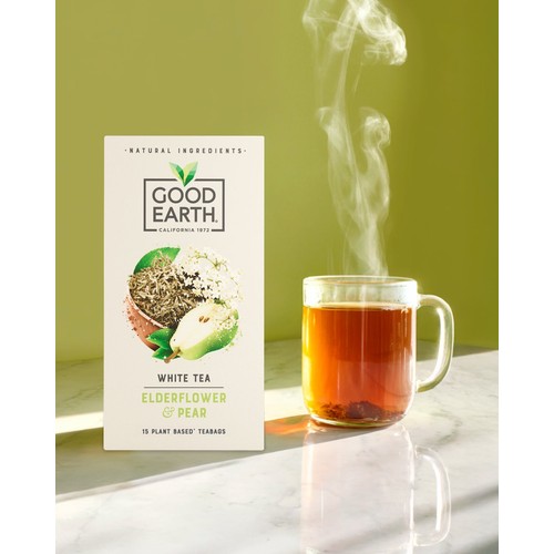 Good Earth Herbal Tea White Tea Elderflower And Pear 15 TeaBags thumbnail 5