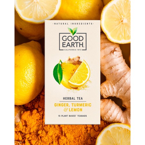 Good Earth Tea Lemon, Ginger & Turmeric 15's thumbnail 3