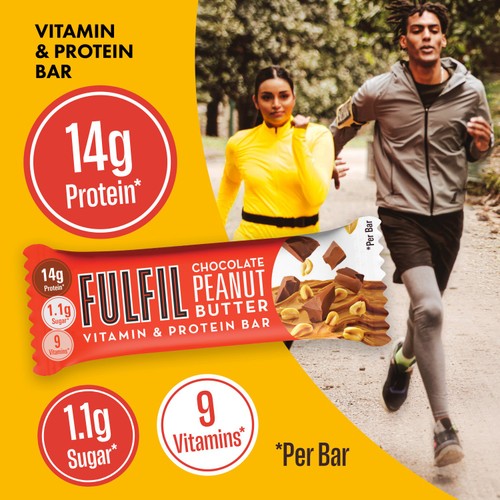 Fulfil Chocolate Peanut Butter Flavour Vitamin & Protein Bar 40g thumbnail 5
