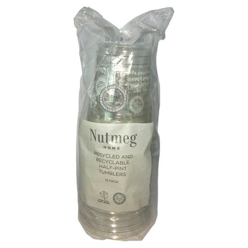 Nutmeg Home Half Pint Recyclable Plastic Tumbler