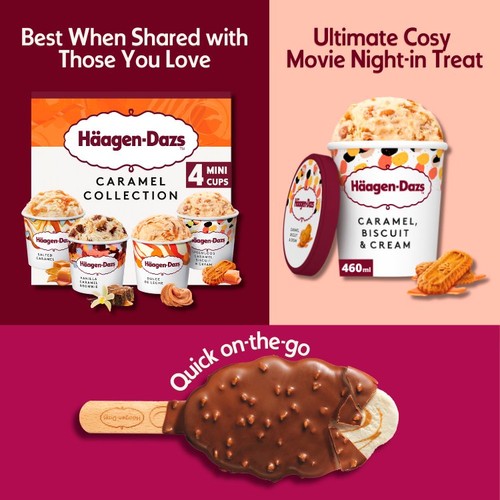 Haagen-Dazs Caramel, Biscuit & Cream Ice Cream thumbnail 3