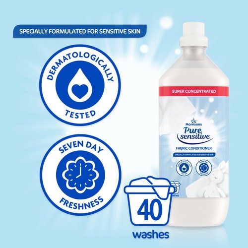 Morrisons Pure Fabric Conditioner 40 Washes thumbnail 2