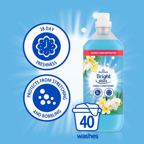 Morrisons Bright Skies Fabric Conditioner 40 Washes thumbnail 2