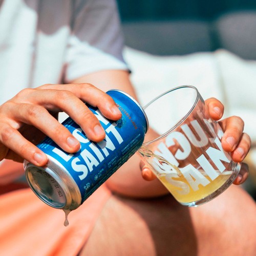 Lucky Saint Unfiltered Alcohol Free Lager Can thumbnail 3