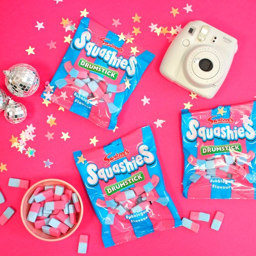 Swizzels Drumstick Squashies Bubblegum Flavour 140g thumbnail 2