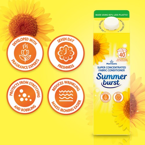 Morrisons Summer Burst Fabric Conditioner 40 Washes thumbnail 2
