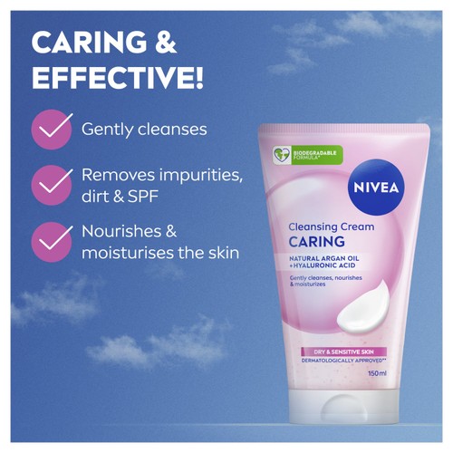 NIVEA Gentle Cream Face Wash for Dry Skin  thumbnail 2