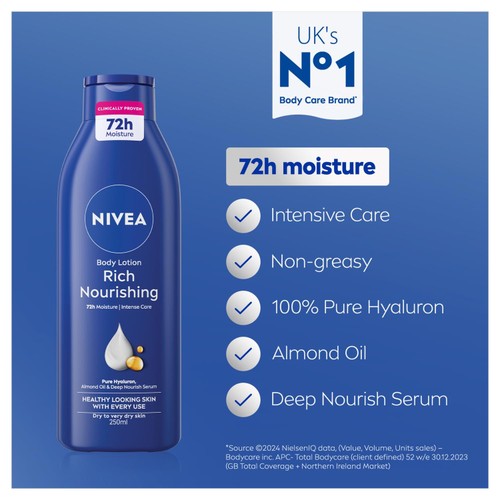 NIVEA Rich Nourishing Body Lotion Dry Skin thumbnail 2