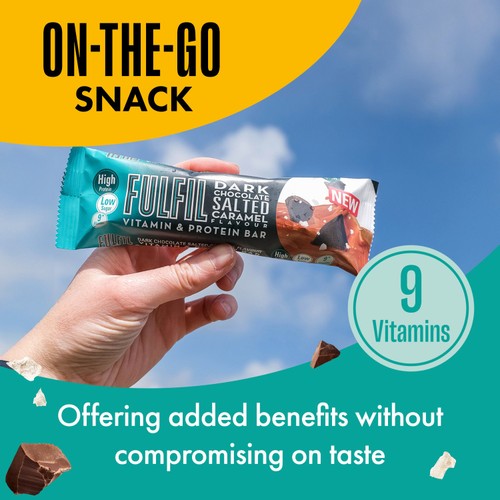 Fulfil Protein + Vitamin Bar Dark Chocolate Salted Caramel thumbnail 4