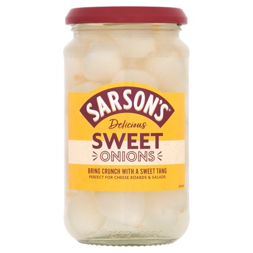 Sarson's Sweet And Mild Silverskin Onions (460g)