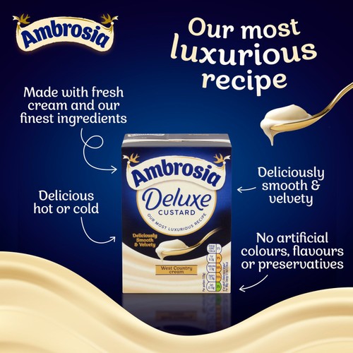 Ambrosia Deluxe Custard Dessert Carton 750g thumbnail 3