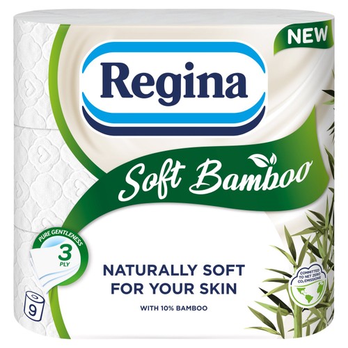 Regina Soft Bamboo Toilet Tissue 9 Rolls