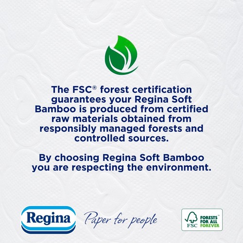 Regina Soft Bamboo Toilet Tissue 9 Rolls thumbnail 4
