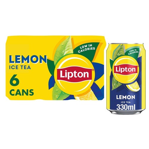 Lipton Lemon Iced Tea Cans 6 x 330ml