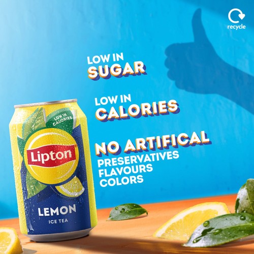 Lipton Lemon Iced Tea Cans   6 x 330ml thumbnail 2